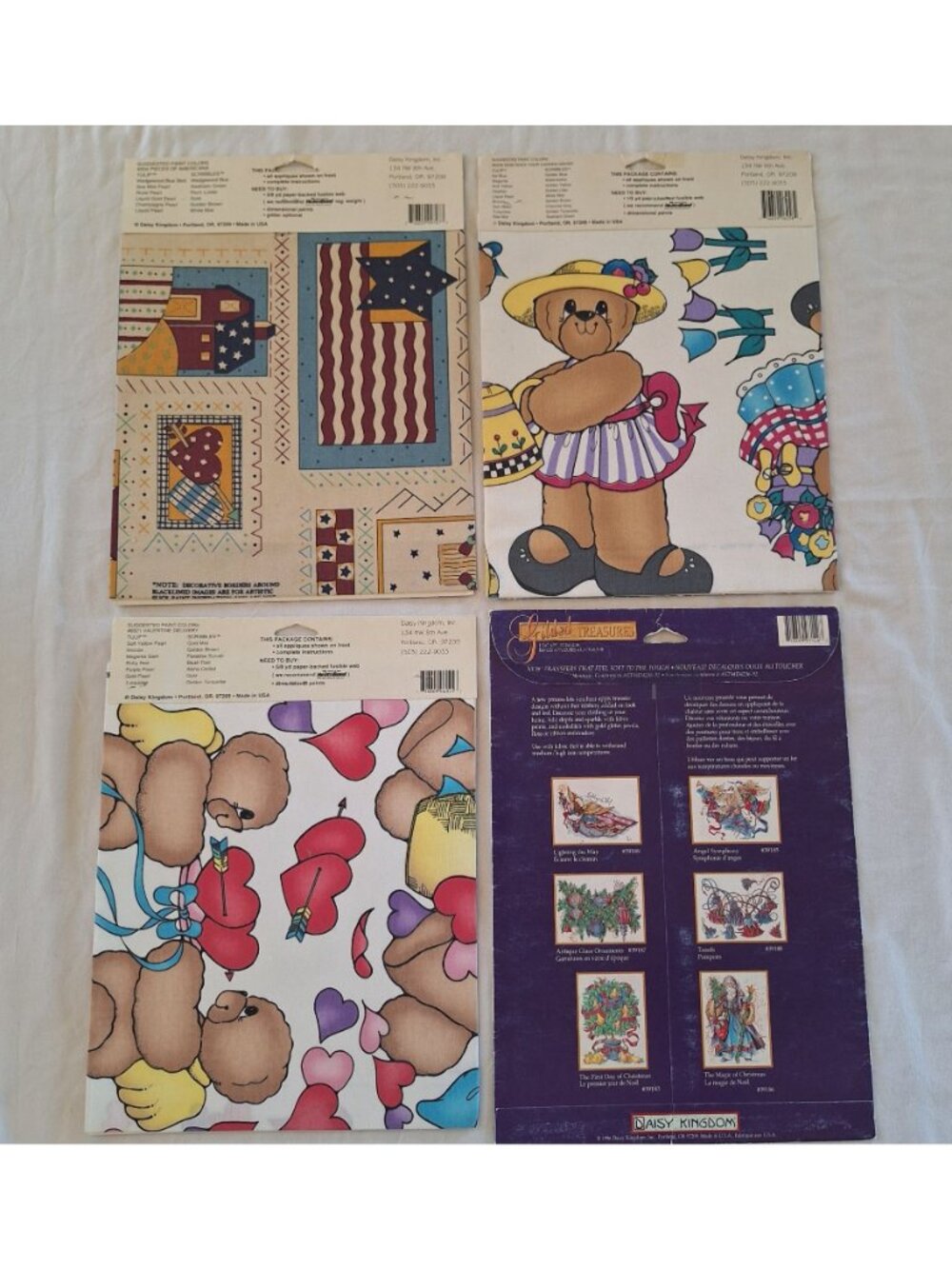 Daisy Kingdom No Sew Fabric Appliqué Transfer America Garden Lot - Picture 2 of 7